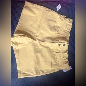 Women yellow New York & Co shorts